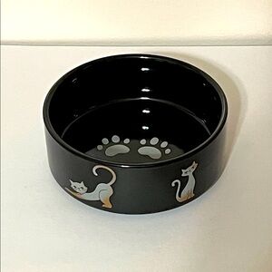 Black Cat Design Pet Bowl. NWOT